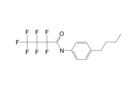 4-Butylaniline, N-heptafluorobutyryl-