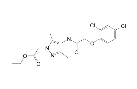 1H-Pyrazole-1-acetic acid, 4-[[2-(2,4-dichlorophenoxy)acetyl]amino]-3,5-dimethyl-, ethyl ester