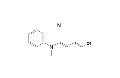 2-(N-Methylanilino)-5-bromopenta-2,4-di-enenitrile