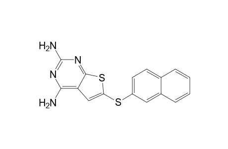 Thieno[2,3-d]pyrimidine-2,4-diamine, 6-(2-naphthalenylthio)-