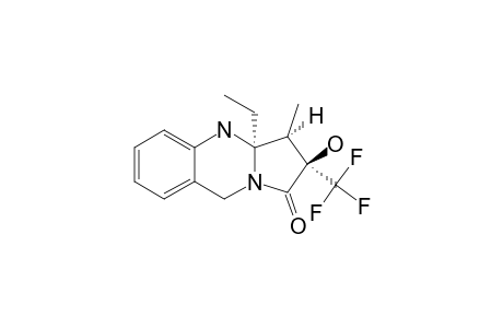 (2R*,3R*,3AR*)-3A-ETHYL-2-HYDROXY-3-METHYL-2-(TRIFLUOROMETHYL)-3,3A,4,9-TETRAHYDROPYRROLO-[2,1-B]-QUINAZOLIN-1(2H)-ONE