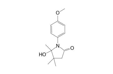 1-(4-Methoxyphenyl)-4,4,5-trimethyl-5-oxidanyl-pyrrolidin-2-one