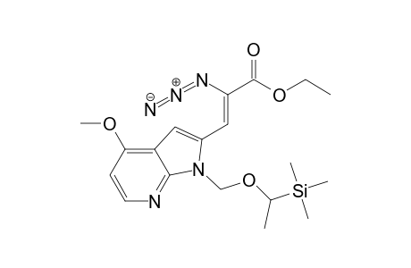 .alpha.-Azido-.beta.-[(1-(trimethylsilyl)ethoxymethyl)-4-methoxypyrrolo[2,3-b]pyrid-2-yl]propenic acid ethyl ester