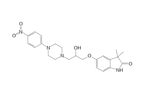 3,3-Dimethyl-5-[3-[4-(4-nitrophenyl)piperazin-1-yl]-2-oxidanyl-propoxy]-1H-indol-2-one