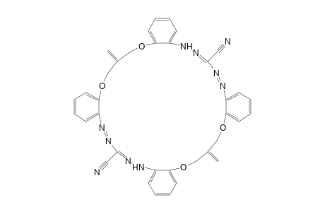 16,34-Dimethylene-5H,17H,23H,35H-16,17,33,34-tetrahydrotetrabenzo[b,i,p,w][1,11,15,25,4,5,7,8,18,19,21,22]tetraoxaoctaazacyclooctacosine-7,25-dicarbonitrile