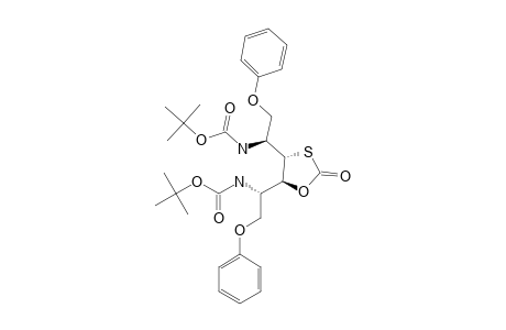 2,5-BIS-[N-(TERT.-BUTOXYCARBONYL)-AMINO]-3,4-0,S-CARBONYL-2,4,5-TRIDEOXY-1,6-DI-O-PHENYL-4-THIO-L-IDITOL