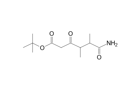 5-Carbamoyl-4,5-dimethyl-3-oxopentanoic acid, t-butyl ester