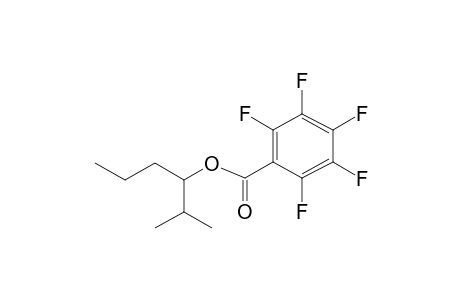 2-Methylhexan-3-yl 2,3,4,5,6-pentafluorobenzoate