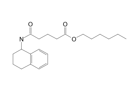 Glutaric acid monoamide, N-(1,2,3,4-tetrahydronaphth-1-yl)-, hexyl ester