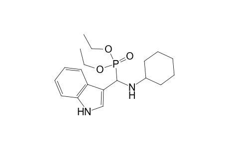 Diethyl (cyclohexylamino)(1H-indol-3-yl)methyl phosphonate