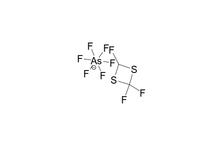 2,4,4-TRIFLUORO-1,3-DITHIETAN-2-YLIUM-HEXAFLUOROARSENATE