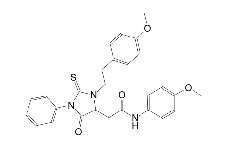 N-(4-methoxyphenyl)-2-{3-[2-(4-methoxyphenyl)ethyl]-5-oxo-1-phenyl-2-thioxo-4-imidazolidinyl}acetamide