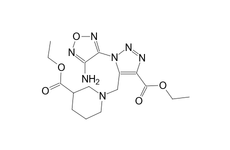 1-[3-(4-Amino-furazan-3-yl)-5-ethoxycarbonyl-3H-[1,2,3]triazol-4-ylmethyl]-piperidine-3-carboxylic acid ethyl ester