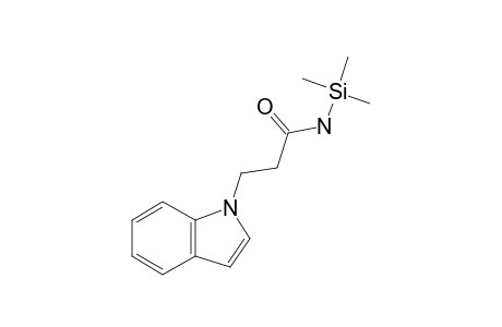 3-(1H-Indol-1-yl)propanamide, 1tms