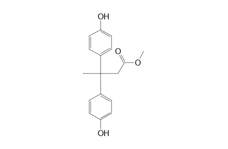 3,3-bis(p-hydroxyphenyl)butyric acid, methyl ester
