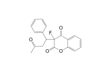 3-FLUORO-(1-PHENYL-3-OXOBUTYL)-2H-BENZOPYRAN-2,4-DIONE;MINOR-ISOMER