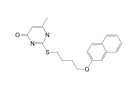 4(1H)-Pyrimidinone, 6-methyl-2-[[4-(2-naphthalenyloxy)butyl]thio]-