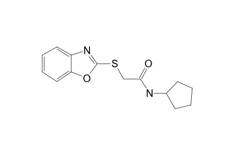 Acetamide, 2-(benzoxazol-2-ylthio)-N-cyclopentyl-