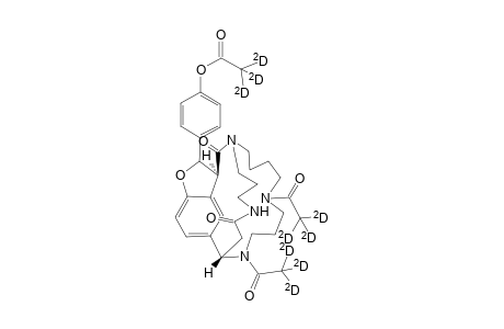 Acetic-D3 acid,4-[10,14-di(acetyl-D3)-3,3a,6,7,8,9,10,11,12,13,14,15-dodecahydro-4,21-dioxo-4H-1,16-etheno-5,15-(propaniminoethano)furo[3,4-l][1,5,10]triazacyclohexadecin-3-yl]phenyl ester