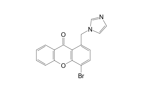 4-Bromanyl-1-(imidazol-1-ylmethyl)xanthen-9-one