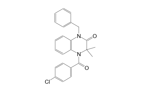 1-benzyl-4-(4-chlorobenzoyl)-3,3-dimethyl-3,4-dihydro-2(1H)-quinoxalinone