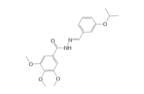 N'-[(E)-(3-isopropoxyphenyl)methylidene]-3,4,5-trimethoxybenzohydrazide