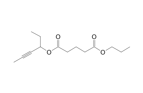 Glutaric acid, hex-4-yn-3-yl propyl ester