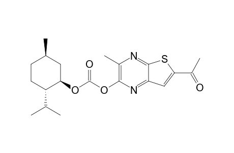 6-Acetyl-3-methylthieno[2,3-b]pyrazine-2-yl (1R,2S,5R)-2-isopropyl-5-methylcyclohexyl carbonate