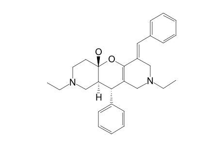 2,7-DIETHYL-10A-HYDROXY-9-PHENYL-4-(PHENYLMETHYLENE)-2,7-DIAZA-10-OXA-1,2,3,4,5,6,7,8,8A,10A-DECAHYDROANTHRACENE