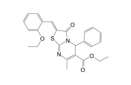 ethyl (2Z)-2-(2-ethoxybenzylidene)-7-methyl-3-oxo-5-phenyl-2,3-dihydro-5H-[1,3]thiazolo[3,2-a]pyrimidine-6-carboxylate