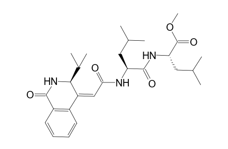 (S)-methyl 2-((S)-2-((Z)-2-((S)-3-isopropyl-1-oxo-2,3-dihydroisoquinolin-4(1H)-ylidene)acetamido)-4-methylpentanamido)-4-methylpentanoate