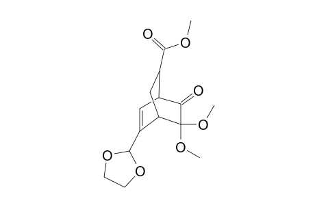 3,3-Dimethoxy-7-methoxycarbonyl-5-(2,5-dioxacyclopentyl)bicyclo[2.2.2]oct-5-en-2-one