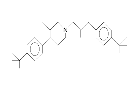 trans-3-Methyl-1-(2-methyl-3-[4-tert-butyl-phenyl]-propyl-4-(4-tert-butyl-phenyl)-piperidine