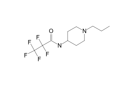 1-Propyl-4-piperidinamine, N-pentafluoropropionyl-