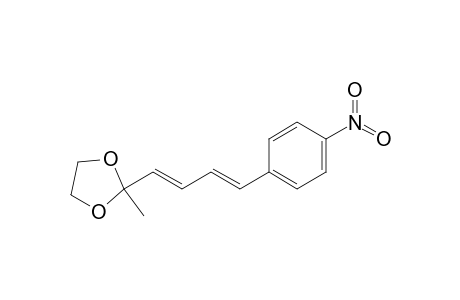 2-Methyl-2-[4-(4-nitrophenyl)-1,3-butadienyl]-1,3-dioxolane