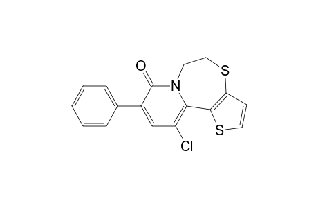 11-Chloro-5,6-dihydro-9-phenyl-8H-pyrido[1,2-d]thieno[2,3-f][1,4]thiazepin-8-one