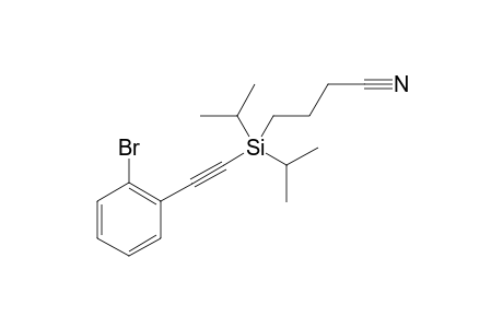 4-{[(2-Bromophenyl)ethynyl]diisopropylsilyl}butanenitrile