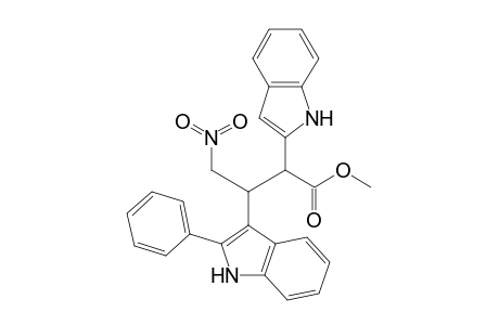 Methyl 2-(2-1H-Indolyl)-4-nitro-3-(2-phenylindol-3-yl)butanoate