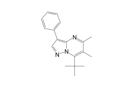 Pyrazolo[1,5-a]pyrimidine, 5,6-dimethyl-7-(1,1-dimethylethyl)-3-phenyl-