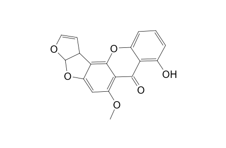 7H-Furo[3',2':4,5]furo[2,3-c]xanthen-7-one, 3a,12c-dihydro-8-hydroxy-6-methoxy-, (3aR-cis)-