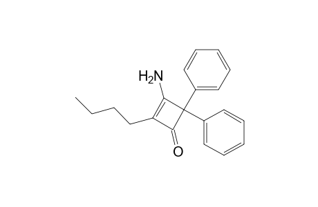 3-Amino-2-butyl-4,4-diphenyl-1-cyclobut-2-enone