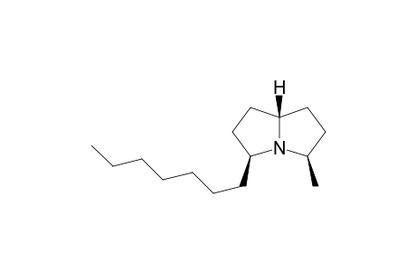 (+)-(3S,5R,8S)-3-Heptyl-5-methylpyrrolizidine