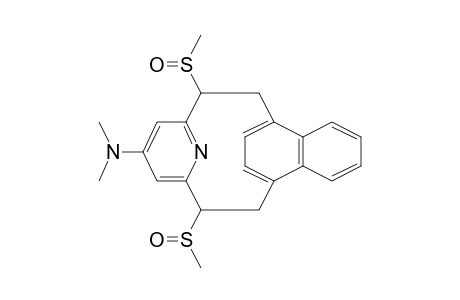 [2](1,4)Naphthaleno[2](2,6)pyridinophane, 17-(dimethylamino)-1,12-bis(methylsulfinyl)-