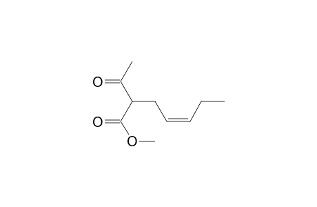 (Z)-2-acetyl-4-heptenoic acid methyl ester