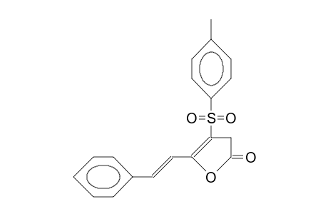 2(3H)-Furanone, 4-[(4-methylphenyl)sulfonyl]-5-(2-phenylethenyl)-, (E)-