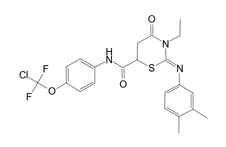 2H-1,3-thiazine-6-carboxamide, N-[4-(chlorodifluoromethoxy)phenyl]-2-[(3,4-dimethylphenyl)imino]-3-ethyltetrahydro-4-oxo-, (2Z)-