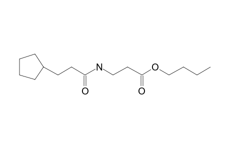 .beta.-Alanine, N-(3-cyclopentylpropionyl)-, butyl ester