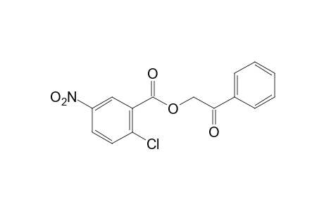 2-Chloro-5-nitrobenzoic acid, ester with 2-hydroxyacetophenone