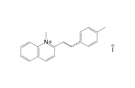 1-methyl-2-(p-methylstyryl)quinolinium iodide