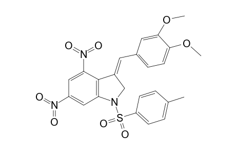 3H-Indole, 3-[(3,4-dimethoxyphenyl)methylidene]-1,2-dihydro-1-[(4-methylphenyl)sulfonyl]-4,6-dinitro-